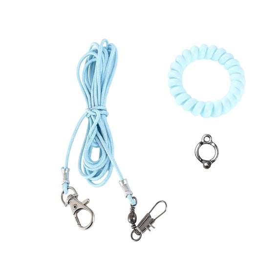 ZhangC Adjustable Bird Harness Leash Set, 79 Inch Leash Breathable Cloth Flight Vest, Outdoor Walking Training Strap for Small to Large Birds, Prevent Escape
