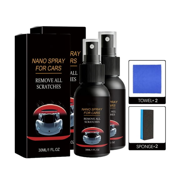 ZhangC Auto Spray Scratch Removal 2Pcs, Quick Effect Coating Agent for Car, Scratch Remover Car, Car Coating Sprays for Shine and Protection, Nano Car Spray Car Scratches