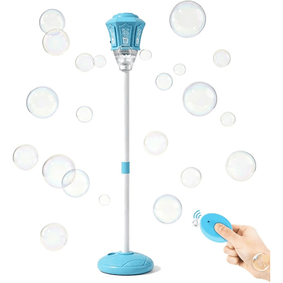 ZhangC Automatic Bubble Machine, Standing Bubble Maker, 3-Level Adjustable Height Bubble Machine for Outdoor Garden, Patio, Wedding, Party and Event Decor