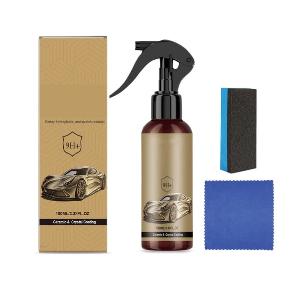 ZhangC Cristal Serum, Advanced Graphene Ceramic Coating for Cars, 9H Graphene, Ultimate Quick Effect Car Coating Spray for Shine & Protection, Nano Coat Restore for Paint, Glass & Wheel
