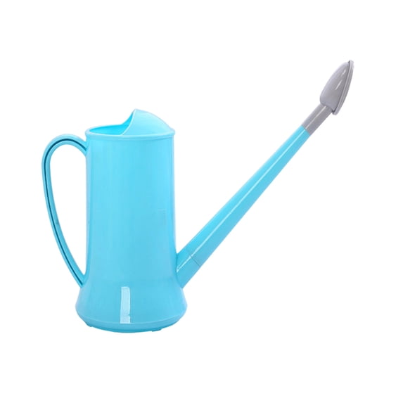 ZhangC Gallon Plant Watering Can, 9.3 Inch Long Spout Watering Pot with Removable Nozzle, Lightweight Plastic Flower Waterer for Indoor Houseplants, Office and Garden, Blue