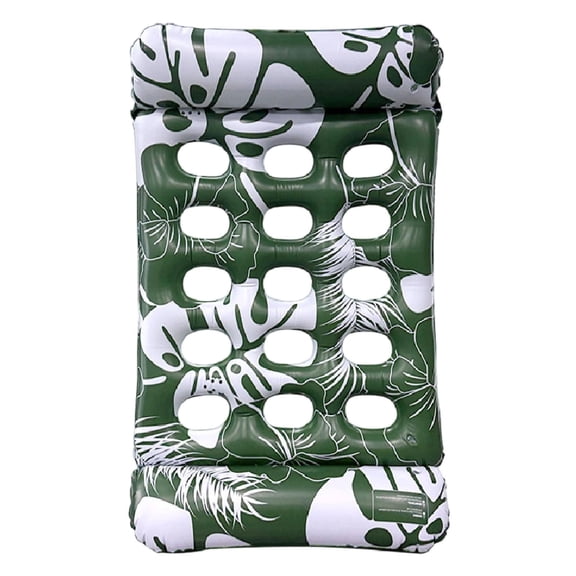 ZhangC Inflatable Pool Floats Mat for Adults, 28.4x53.2 Inches Large Pool Floaties Adults Size with Headrest, Sun Tanning Raft Lake Beach Swimming Pool Party Floating Lounge