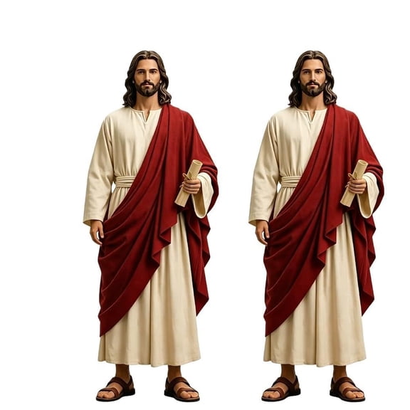 ZhangC Jesus Christ Limited Upgraded Collectors Edition 1/6 Scale Figure, Jesus Figures with Fabric Robes & Sandals, Faith-Based Spiritual Gift, Home Decor Religious Gifts