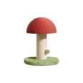 thumbnail image 1 of ZhangC Mushroom Cat Scratching Post 11" for Kitten, Mini Cat Tree Stable Base, Natural Sisal Scratcher with Hanging Ball, Space Saving Indoor Cat Toy for Small Spaces and Apartments, 1 of 6