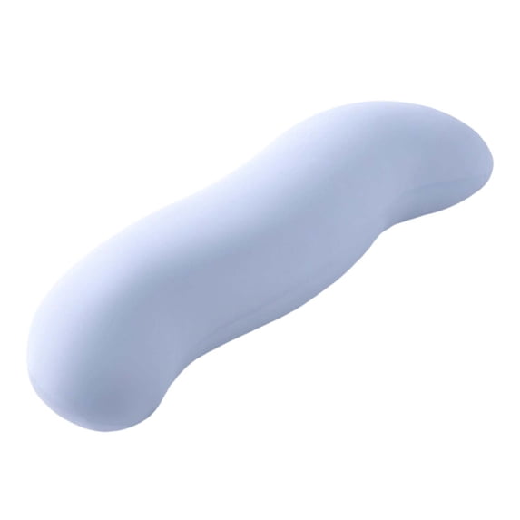 ZhangC Pea Pod Body Pillow for Side Sleepers, 41 Inch Ergonomic Cooling Memory Foam Leg Support Pillow with Ice Silk Cover, Blue Maternity Side Sleeping Aid for Hips and Back Relief