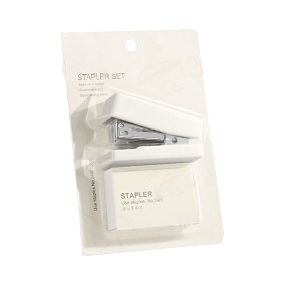 ZhangC Portable Mini Stapler, 08"x2.7" Handheld Paper Stapler, Reusable Clips, Mini Push Stapler Clamp Staplers for Desktop Document Home and Office Desk
