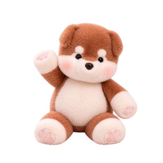ZhangC Running Husky Plush, 17.7Inch Moving Legs Stuffed Animal Toy, Soft and Cuddly Farm Animal Doll, Desktop Fidget Soft Cuddly Pal Sensory Gift for Office Bedroom