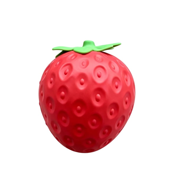 ZhangC Strawberry Shaped Squishies, Realistic Fruit Squeeze Ball, Slow Rising Stress Relief Ball, Desk Decor & Prank Gift, Anxiety Stress Relief Party Favor Gifts for Adults, 6.3"
