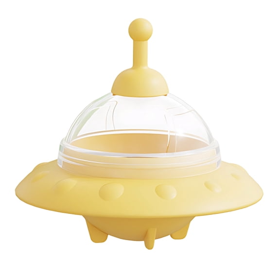 ZhangC UFO Shaped Large Ice Cube Tray, Silicone Ice Cube Trays for Freezer with Lids, Reusable Big Round Ice Cube Mold Ball Maker for Whiskey,Cocktails and Drinks,Easy Release(4.1"x3.7")