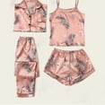 thumbnail image 1 of ZhangNan Home Suit Flamingo Print Fashion Slim Pajamas Set All Seasons Soft Satin Fabric 2PC, One Size, Size M-2XL, 1 of 7