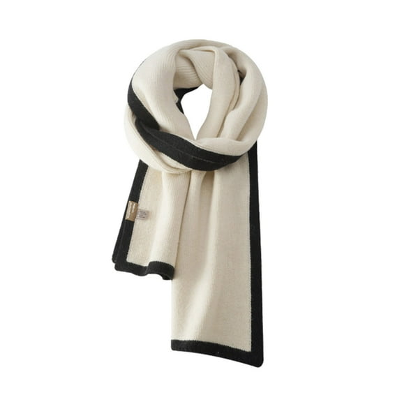 Zhangnan Scarf for Delicate Women Autumn and Winter Warm Solid Color Color Matching Simple Fashion Scarf Fashion Winter Accessories