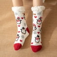 thumbnail image 1 of Zhangnan Womens Winter Fuzzy Socks Warm Plush Thermal Crew Cabin Slipper Socks Christmas Holiday Gift Cozy Soft Home Bed Socks-4, 1 of 2