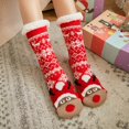 thumbnail image 1 of Zhangnan Womens Winter Fuzzy Socks Warm Plush Thermal Crew Cabin Slipper Socks Christmas Holiday Gift Cozy Soft Home Bed Socks-9, 1 of 2