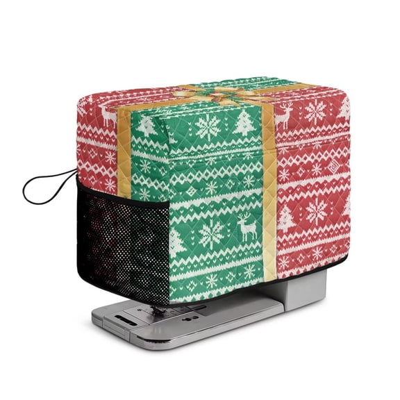Zhangruoheng Quilted Sewing Machine Cover with Pocket Protector Dust Cover Fits Most Standard Machines