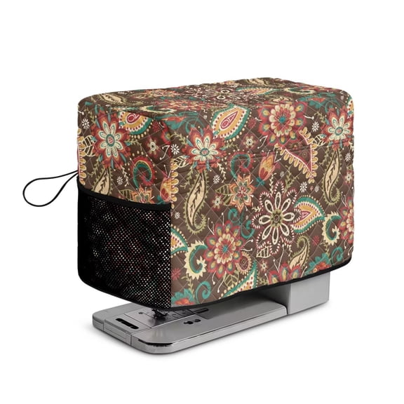 Zhangruoheng Quilted Sewing Machine Cover with Pocket Protector Dust Cover Fits Most Standard Machines