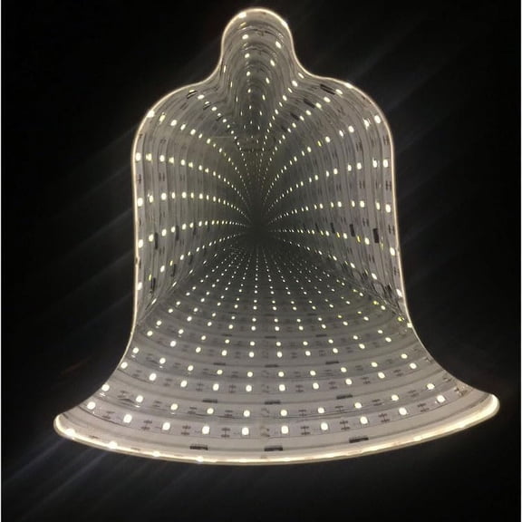 Zhangyh 3D Infinite Mirror Tunnel Light, Mirror Night Light, 3D Creative Double Side Sign Lamp for Home Living Room Decor