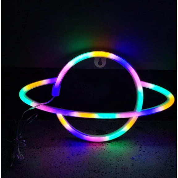 Zhangyh LED Neon Sign,Moon Neon Sign Night Light Wall LED Neon Lamp USB Battery Powered Led Neon Light Sign for Home Bedroom Bar Party Decoration