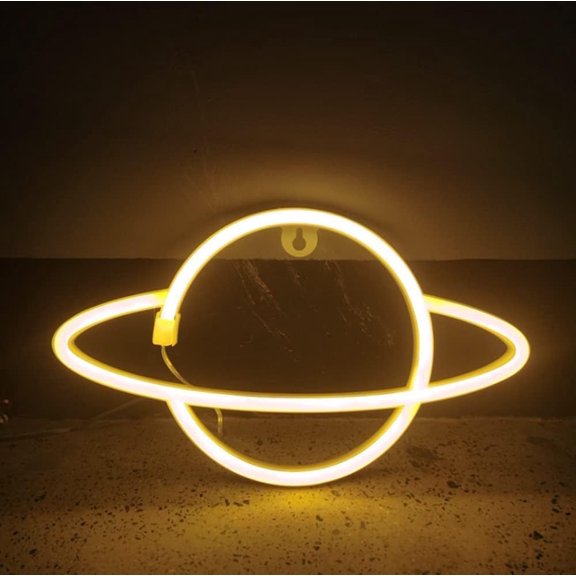 Zhangyh LED Neon Sign,Moon Neon Sign Night Light Wall LED Neon Lamp USB Battery Powered Led Neon Light Sign for Home Bedroom Bar Party Decoration