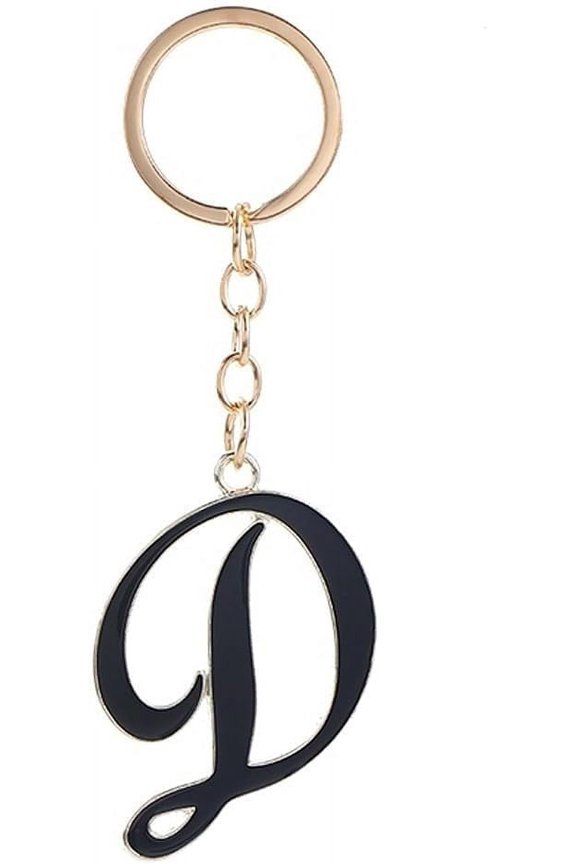 Letter Keychain,26 Initial Letters Decorative Letter Keychain,Name Keychain for Women Girls Men Teenager Gift