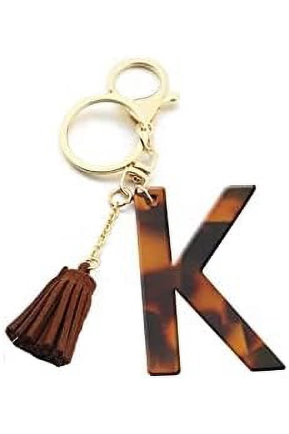 Letter Keychain,26 Letters A-Z Decorative Letter Keychain,Name Keychain for Women Girls Men Teenager Gift