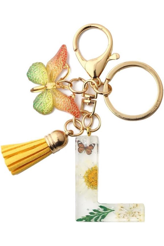 Letter Keychain,26 Letters Decorative Letter Keychain,Name Keychain for Boys Girls Gift