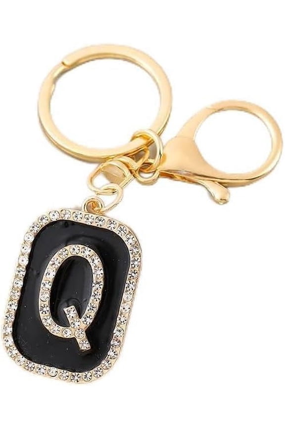 Letter Keychain,26 Letters Decorative Letter Keychain,Name Keychain for Women Girls Men Gift