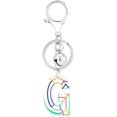 thumbnail image 1 of Zhangyh Letter Keychain:26 Letters Initial Letter Keychain,Silver Letters Backpack Keychains for Girls Boys, 1 of 1