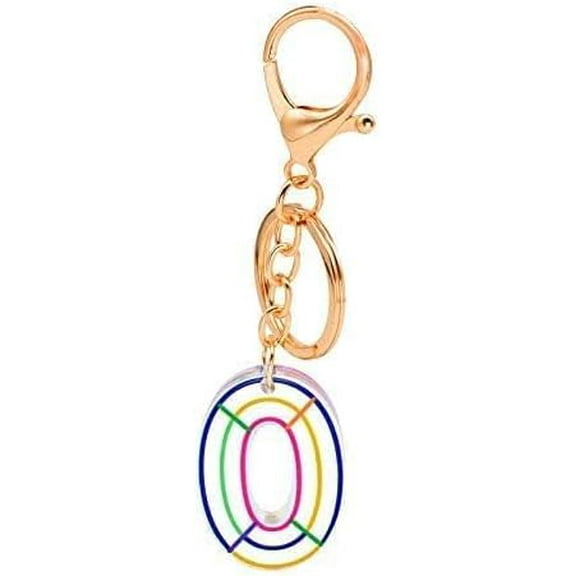 Zhangyh Letter Keychain:Initial Letter Keychain,Gold 26 Letters Backpack Keychains for Girls Boys