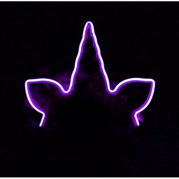 Zhangyh Light up Unicorn Headband, Luminous Hair Hoop LED Unicorn Headband,LED Light Up Flashing Headband for Women Girls Christmas Party
