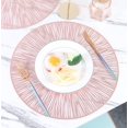 thumbnail image 1 of Zhangyh PVC Round Placemats Sets,Heat Resistant Table Mats,Waterproof Oilproof Dinning Place Mats for Morden Kitchen Dining Table, 1 of 4