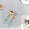 thumbnail image 1 of Zhangyh PVC Round Placemats Sets,Heat Resistant Table Mats,Waterproof Oilproof Dinning Place Mats for Morden Kitchen Dining Table, 1 of 3