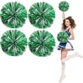 thumbnail image 1 of Zhangyh Pom Poms Cheerleading,Fluffy Cheerleader Pompoms with Finger Friendly Ring,Metallic Pom Poms Cheerleading for Celebration (Blue, 4 Pack), 1 of 7