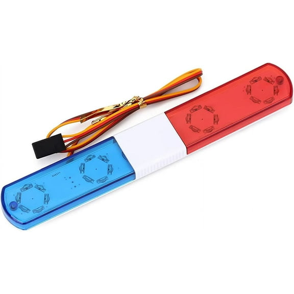 Zhangyh RC Car Alarming Light,Multi-Function LED Police Night Light Bar Flash Lamp for 1/10 1/8 1/12 RC Model Car Vehicles Parts Vehicle Lighting