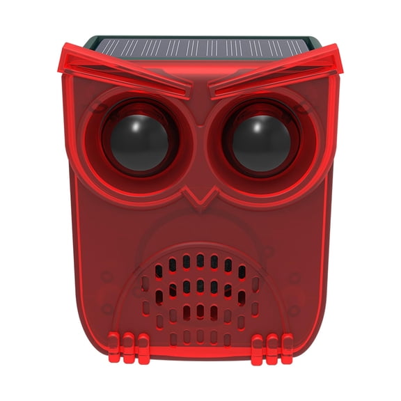 Zhangyh Solar Outdoor Motion Sensor Alarm with 13Sounds,129db Noise Maker Gunshot Dog Barking Sound Red Led Flashig Warning Security Strobe Light for Driveway Farm Yard Orchard Ba