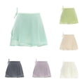 thumbnail image 1 of Zhanqunnn Adult Ballet Skirt Practice Dance Chiffon Skirt Chiffon Apron Daily Dancing Tie Short Skirt Sequin Skirt for Women, Size M, 1 of 3
