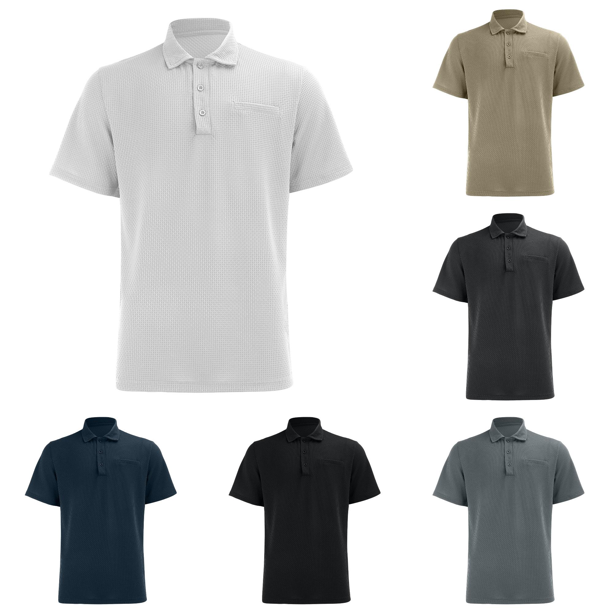Zhanqunnn Boys Casual Button Down Short Sleeve Shirt Summer Ice Silk Pocket, Size 7-8 Years