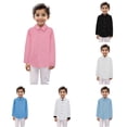 thumbnail image 1 of Zhanqunnn Boys Long Sleeve Solid Button Down Casual Dress Shirts, Size 2-3 Years, 1 of 4