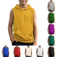 thumbnail image 1 of Zhanqunnn Boys Tank Top Muscle Tee Sleeveless Workout Kids Athletic Shirt, Size 9-10 Years, 1 of 5