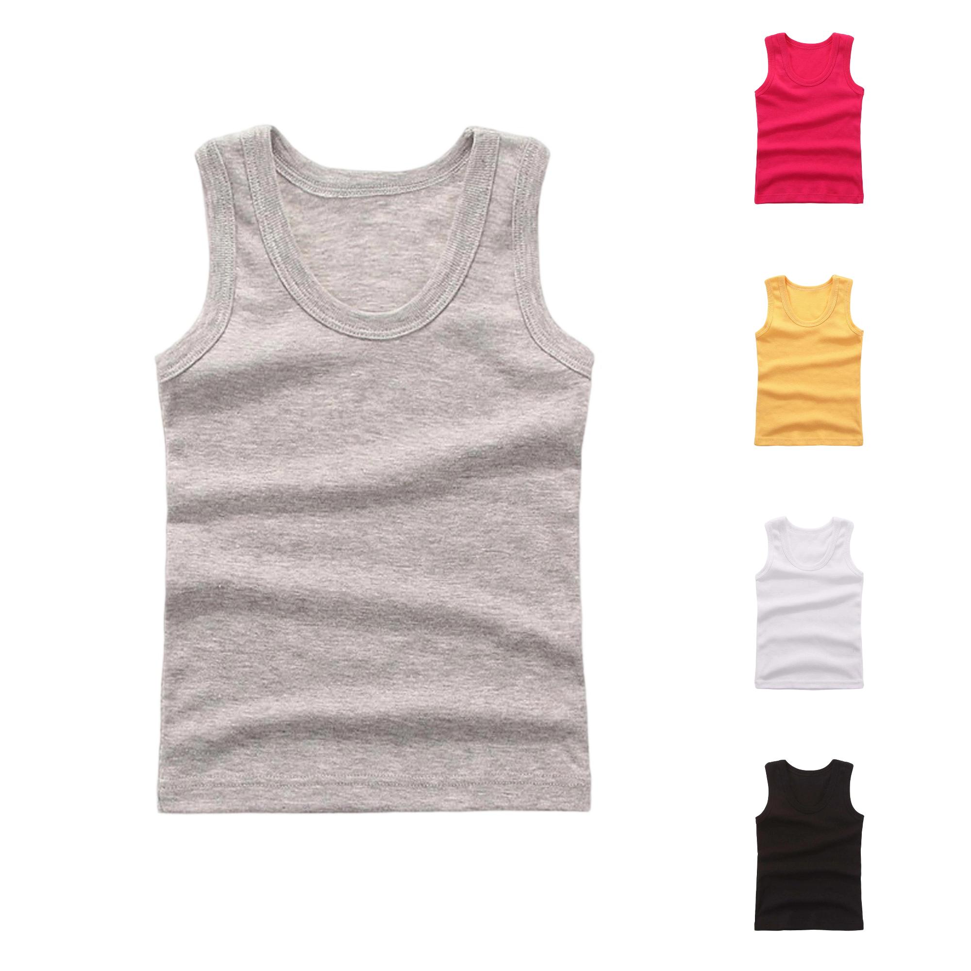 Zhanqunnn Boys Tank Top Undershirt Thin Layering Sleeveless Summer Toddler Kids, Size 11-12 Years