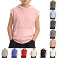 thumbnail image 1 of Zhanqunnn Boys Tank Tops Undershirt Hoodie Sleeveless Athletic Workout Muscle, Size 4-5 Years, 1 of 8