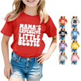 thumbnail image 1 of Zhanqunnn Children Casual Letter Pattern Multicolor Round Neck Short Sleeves, Size 10-11 Years, 1 of 4