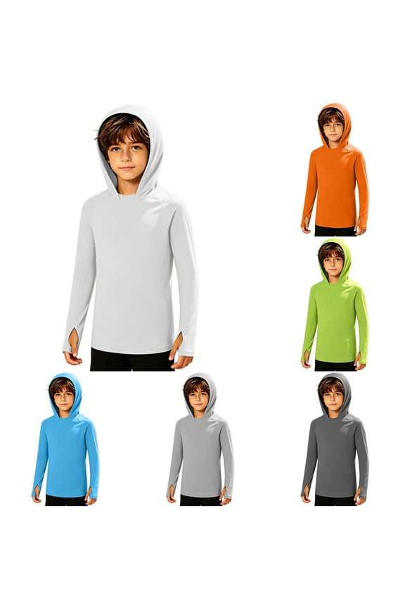 Children's Hooded Shirt With UPF 50+ For Summer Lightweight And Breathable Sunscreen Outdoor Beach Hiking T Shirt For Ages 5 13 2ne1 Hoodie, Size 9-10 Years