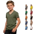 thumbnail image 1 of Zhanqunnn Cool Comfort Kids Short Sleeve T Shirt Collar Boys Girls Casual Playwear, Size 13-14 Years, 1 of 6