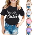 thumbnail image 1 of Zhanqunnn Girls Fashion Casual Letter Round Neck Short Sleeve T Shirt Top 2, Size 10-12 Years, 1 of 4