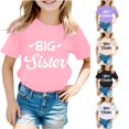 thumbnail image 1 of Zhanqunnn Girls Fashion Casual Letter Round Neck Short Sleeve T Shirt Top 3, Size 13-14 Years, 1 of 4