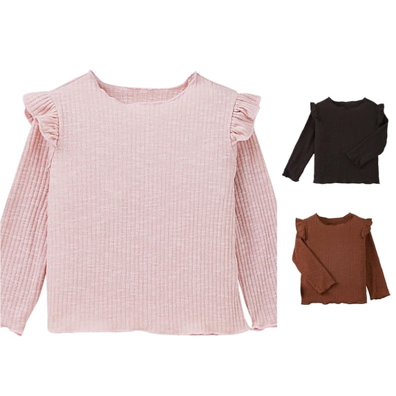 Zhanqunnn Girls Long Sleeve T Shirt Children Crew Neck Top Tunic, Size 98(2-3Y)
