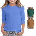 thumbnail image 1 of Zhanqunnn Girls Solid Color Swimwear UPF 50 Sun Protection Beach Swim Top, Size 14-16 Years, 1 of 4