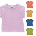 thumbnail image 1 of Zhanqunnn Girls Summer Loose Fit Short Sleeve Round Neck Casual Tee Breathable, Size 7-8 Years, 1 of 8
