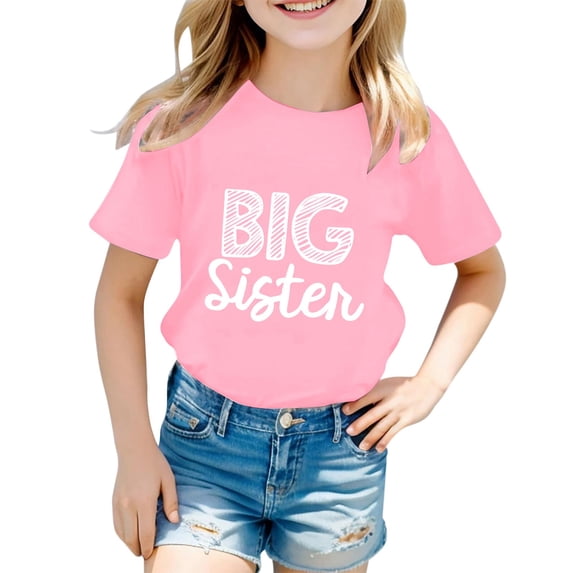 Zhanqunnn Kids Short Sleeve T Shirt Fashion Casual Letter Printed Round Neck Summer Top for Boys Girls, Size 10-11 Years