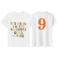 thumbnail image 1 of Zhanqunnn Kids Short Sleeve T Shirt Fashion Casual Letter Printed Round Neck Summer Top for Boys Girls, Size 6-7 Years, 1 of 2